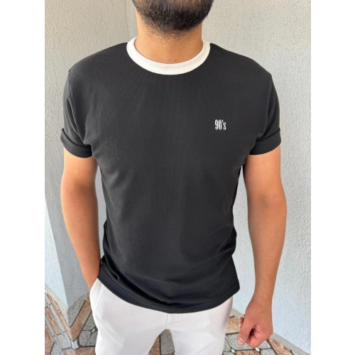 Tişört Nakışlı Siyah-OTLT