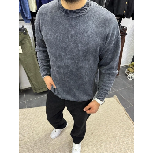 Yıkamalı Triko Antrasit