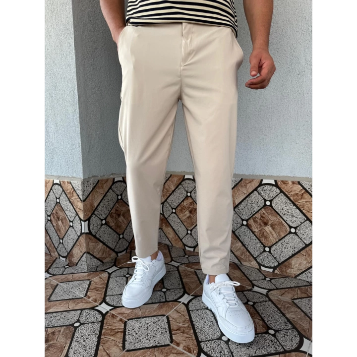 Boyfriend Paraşüt Pantolon Bej