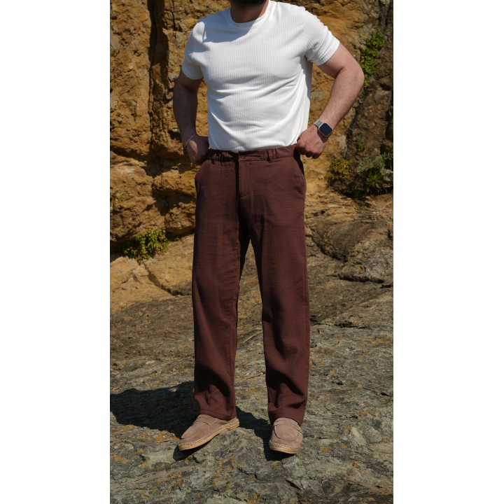 Gofre Pantolon Kahve