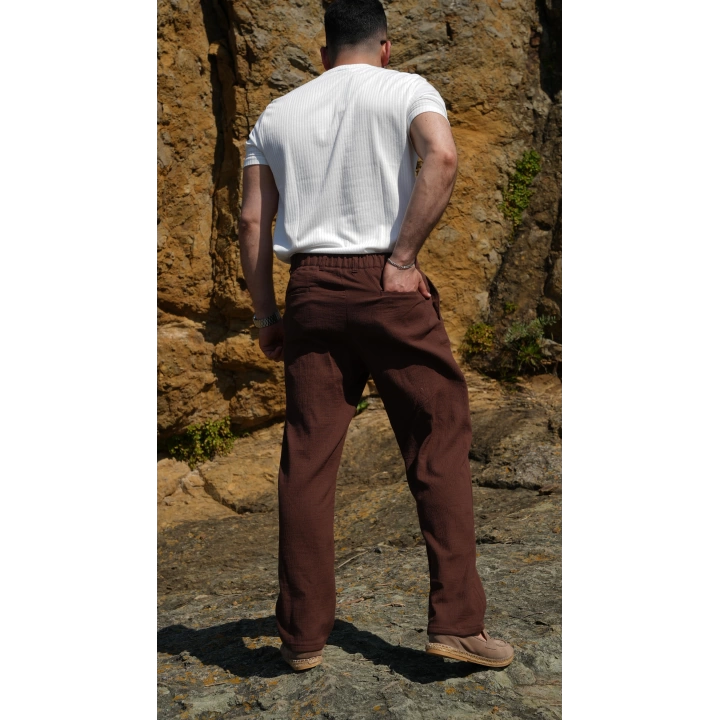 Gofre Pantolon Kahve
