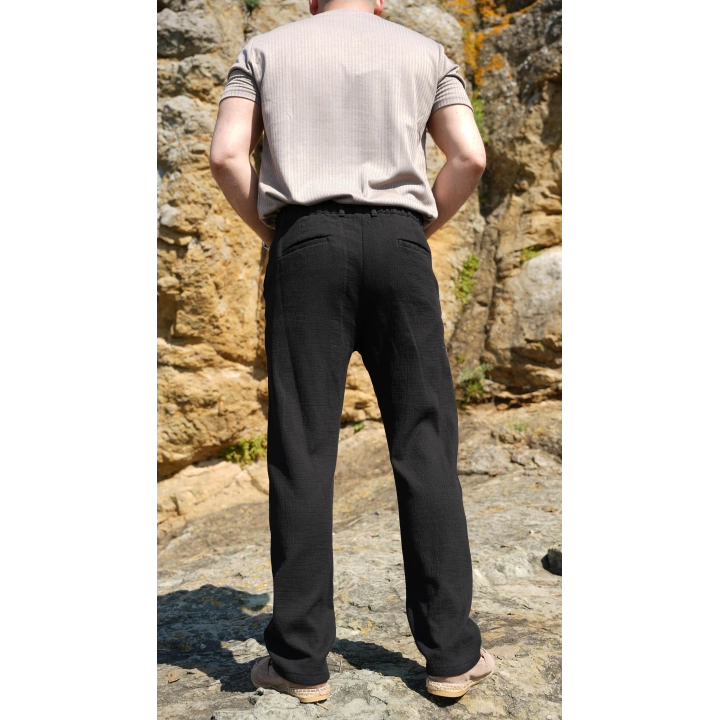 Gofre Pantolon Siyah