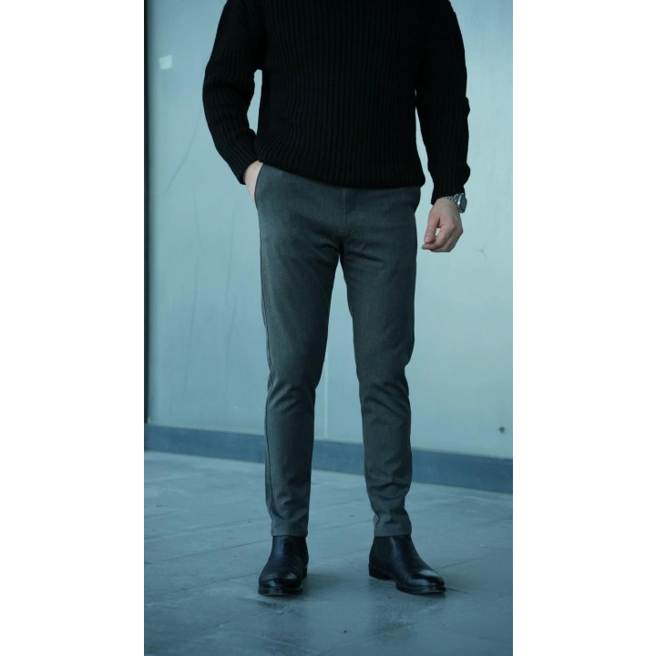 Kalın Kumaş Likralı Pantolon Antrasit