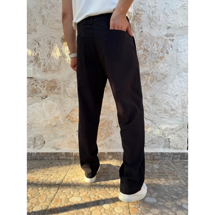 Keten Pantolon Siyah