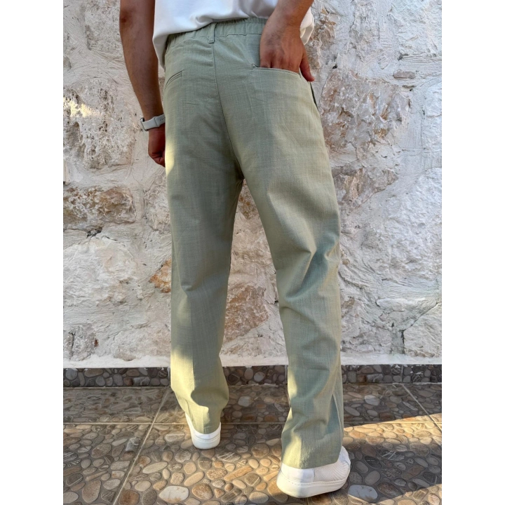 Keten Pantolon Yeşil