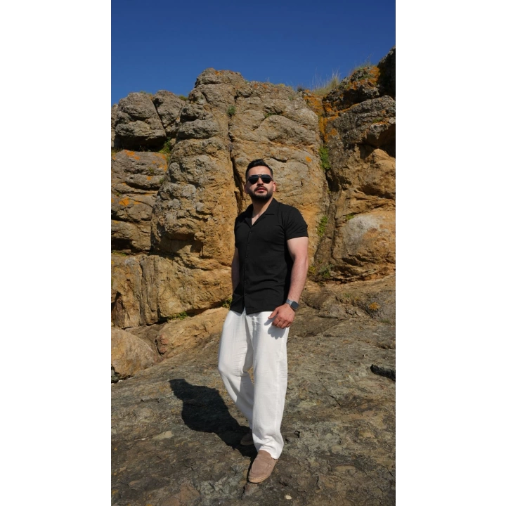 Kısa Kol Gömlek Siyah