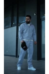 Üç İplik Şardonlu Baggy Eşofman Takım Gri