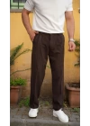 Baggy Kumaş Pantolon Acı Kahve