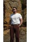 Fitilli Tişört Beyaz