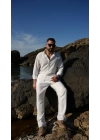Fresh Keten Gömlek Beyaz
