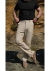 Gofre Pantolon Krem