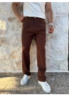 Keten Pantolon Kahve