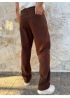 Keten Pantolon Kahve