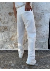 Keten Pantolon Beyaz