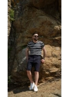 Keten Şort Lacivert