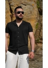 Kısa Kol Gömlek Siyah