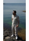 Örme Kısa Kol Gömlek Yeşil Çizgili
