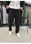 Oversize Kruvaze Takım Siyah