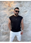 Sıfır Kol Tişört Siyah