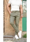 Slimfit Likralı Kumaş Pantolon Çağla Yeşili