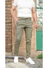 Slimfit Likralı Kumaş Pantolon Çağla Yeşili