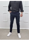 Slimfit Likralı Kumaş Pantolon Lacivert