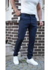 Slimfit Likralı Kumaş Pantolon Lacivert