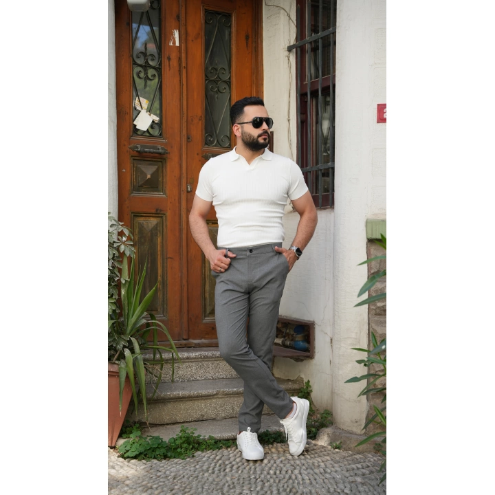 Triko Tişört Beyaz