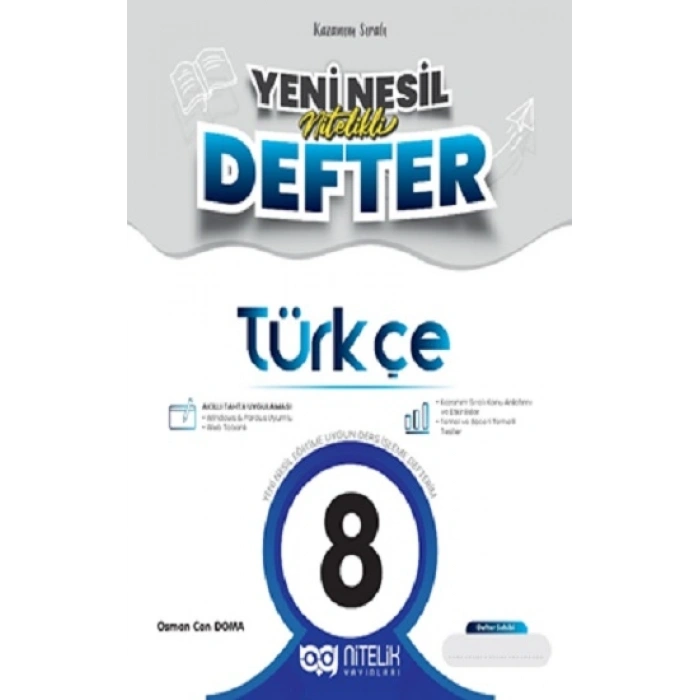 8. Sınıf Türkçe Yeni Nesil Nitelikli Defter