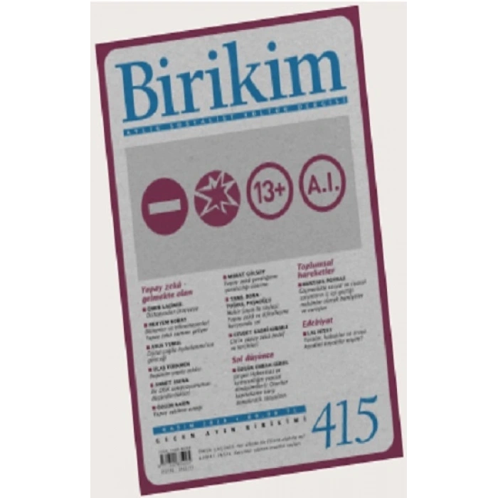 Birikim Sayı 415 - Kasım 2023