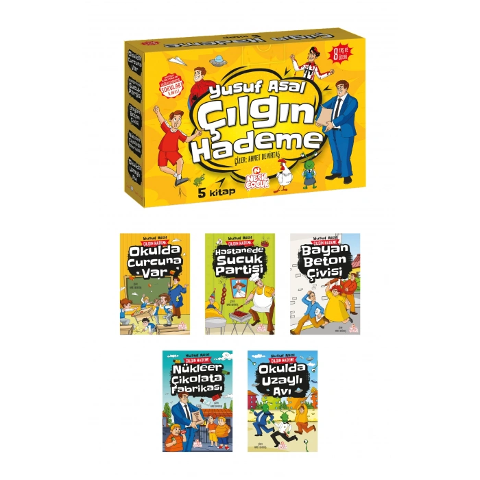 Çılgın Hademe Seti(5 Kitap+Soru Kitapçığı)