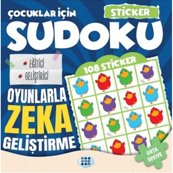 Çocuklar için Sudoku - Sticker Hediyeli Orta Seviye 3