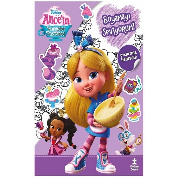 Disney Alicein Harikalar Pastenesi Boyama