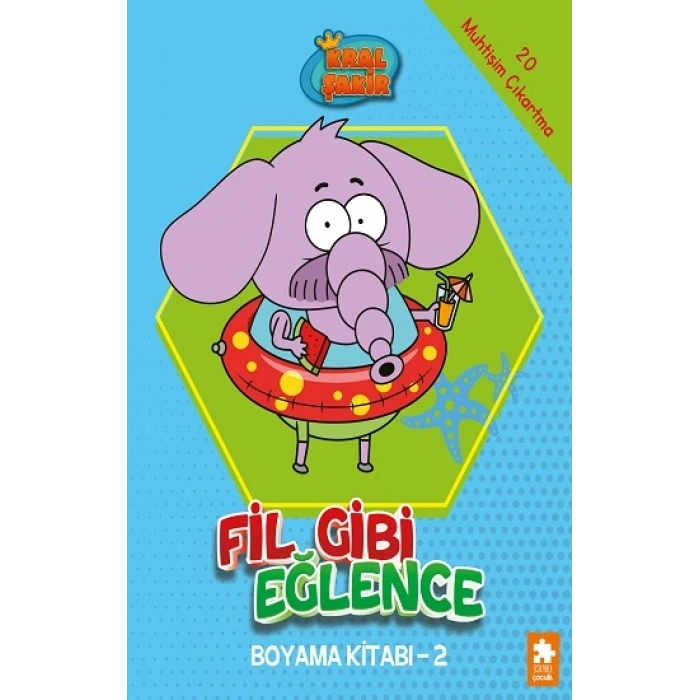 Fil Gibi Eğlence Boyama Kitabı- 2-Kral Şakir