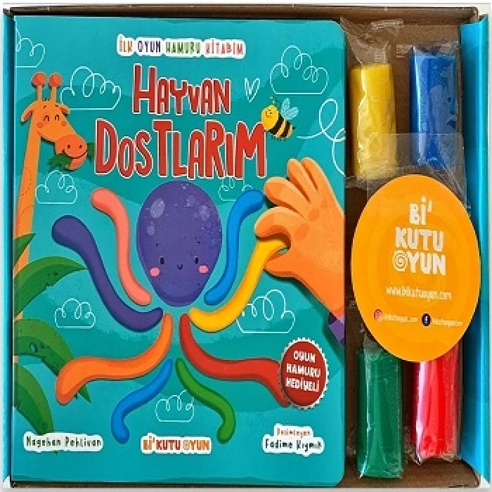 İlk Oyun Hamuru Kitabım - Hayvan Dostlarım (Oyun Hamuru Hediyeli)