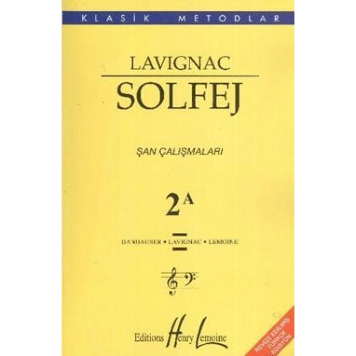 Lavignac Solfej 2A - Şan Çalışmaları