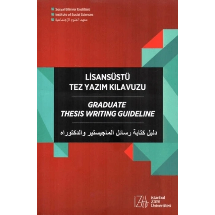 Lisansüstü Tez Yazım Kılavuzu