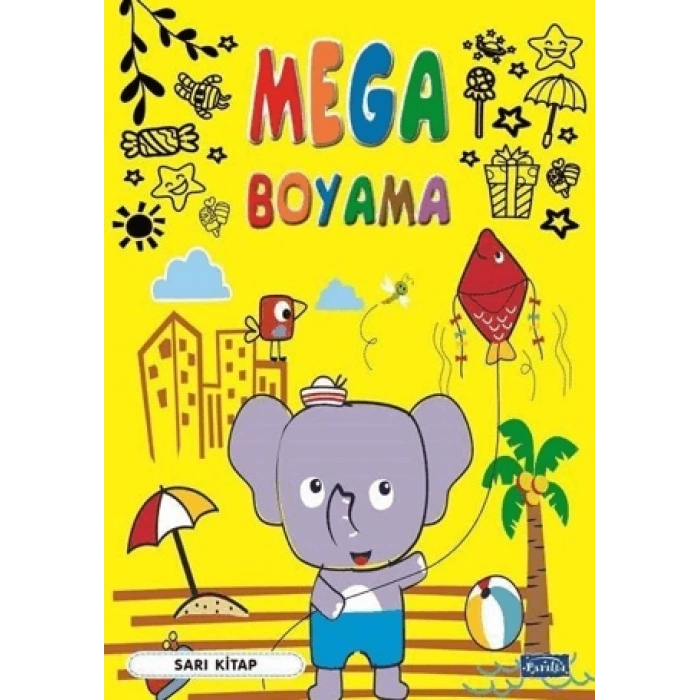 Mega Boyama - Sarı Kitap