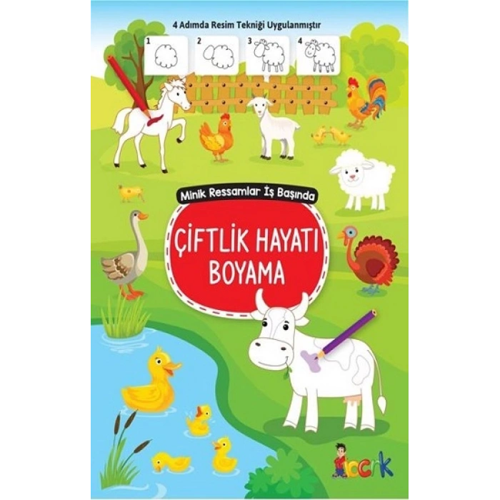 Minik Ressam İş Başında - Çiftlik Hayatı Boyama