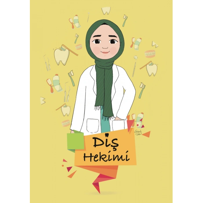 Tesettürlü Diş Hekimi Hanım / Kartpostal