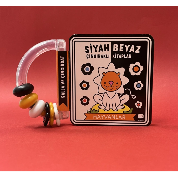 Siyah -  Beyaz Çıngıraklı Kitaplar -  Hayvanlar (Ciltli)
