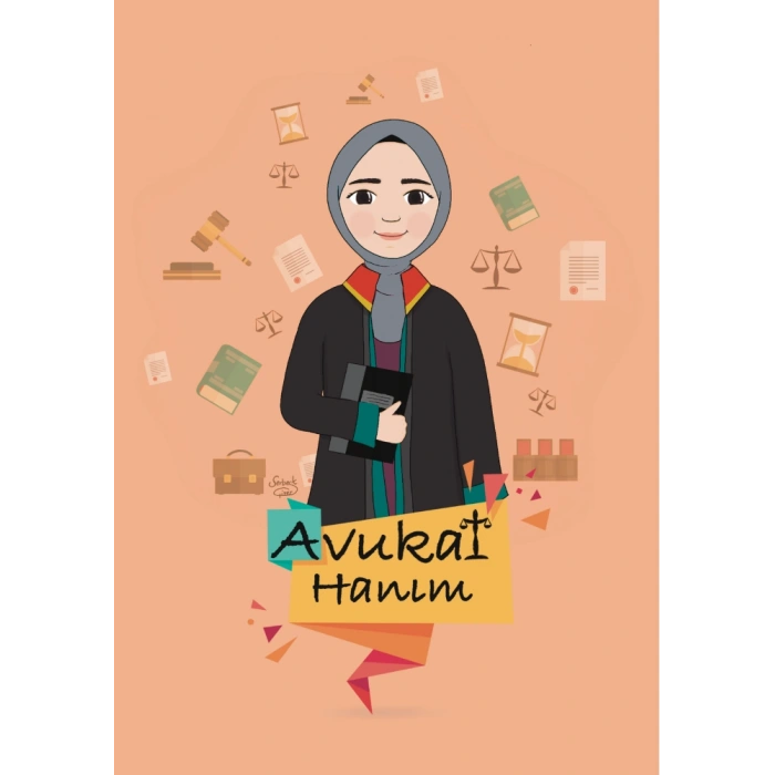 Tesettürlü Avukat Hanım / Kartpostal