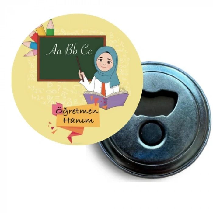 Tesettürlü Öğretmen Hanım / Magnet / 58 mm