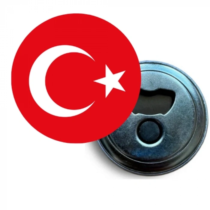 Türk Bayrağı / Magnet / 58 mm
