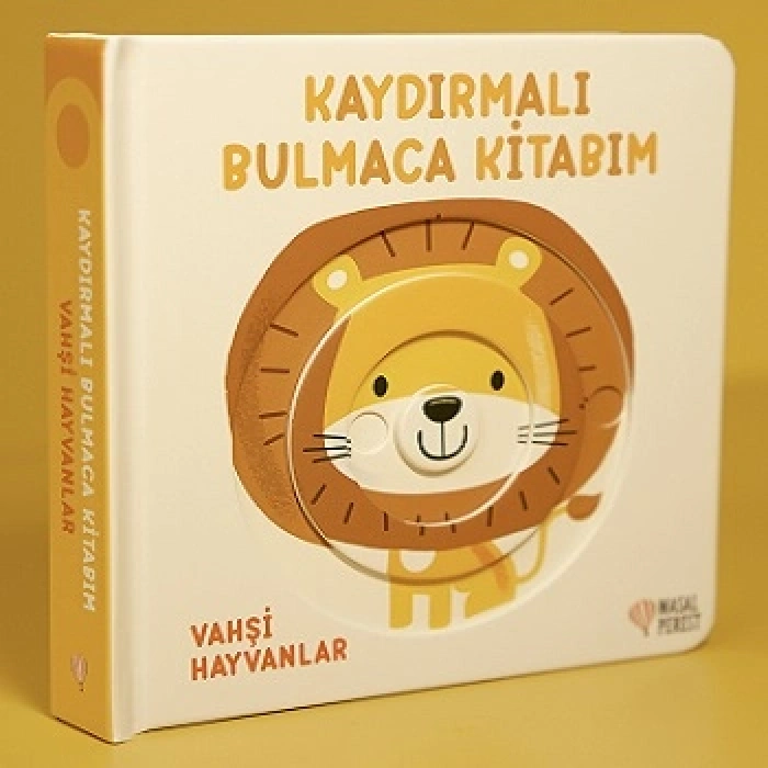 Vahşi Hayvanlar - Kaydırmalı Bulmaca Kitabım Serisi (Ciltli)