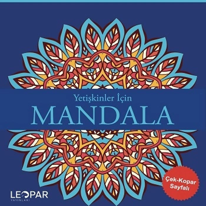 Yetişkinler İçin Mandala - Lacivert