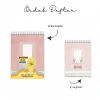 Daktilo ve Çiçek Temalı - A6 Boyutunda - Spiralli - Hediyelik Defter - Çizgili