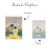 Üç Mescid ve Dua Temalı - A6 Boyutunda - Spiralli - Hediyelik Defter - Çizgili