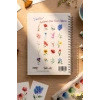 Açıklamalı Sulu Boya Defterim Çiçekler