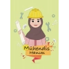 Tesettürlü Mühendis Hanım / Kartpostal